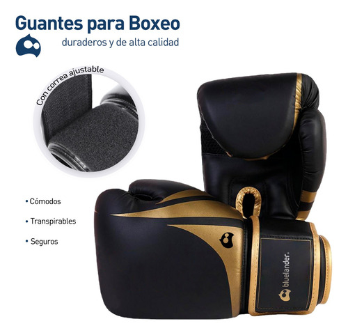 10 Pares De Guantes Box Profesional Correa Velcro 14-16oz