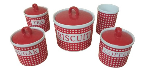 Potes- Envases - Recipientes - Tarros Para Cocina - Ceramica (Usado)
