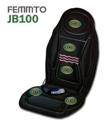 Masajeador De Espalda Asiento Cuello Auto Silla Vibra Calor
