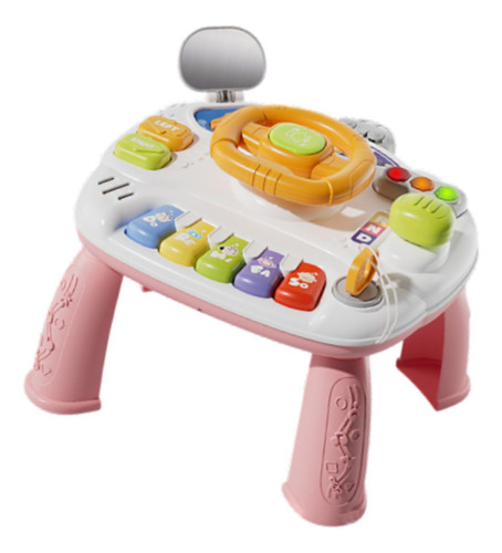 Juguetes Sensoriales Mesa De Actividades Para Bebés Rosa