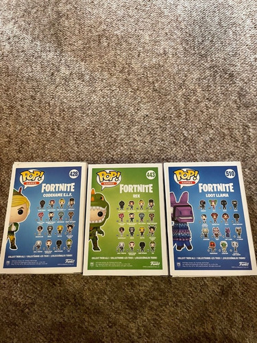 Funko Pop: Fortnite Codename Elf , Rex & Loot Llama (Usado)