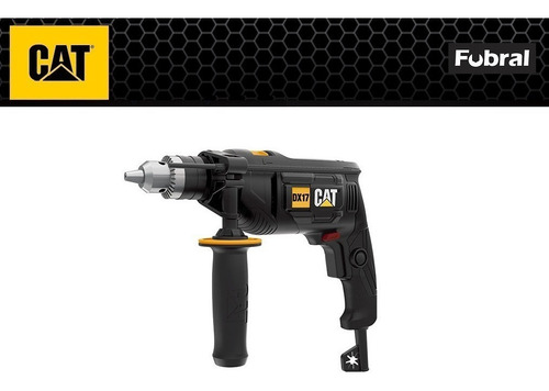 Taladro Caterpillar 13mm 750watts Con Percutor Dx17 Color Negro Frecuencia 50 Hz/60 Hz