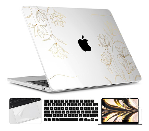 Twolskoo Para M2 Macbook Air 13 Pulgadas Case 2022 A2681, Cu