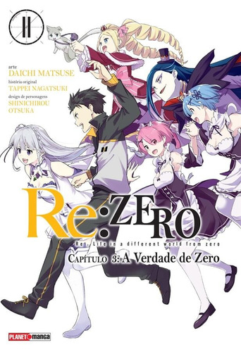Re: Zero Capitulo 3 - 11, de Nagatsuki, Tappei. Editorial Panini Brasil LTDA, capa mole em português, 2022