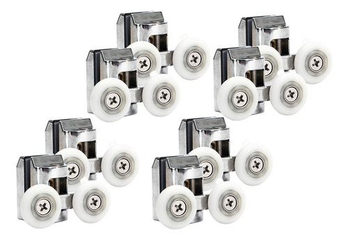 4x 2pcs Rodillos De Rueda Superior Para Puerta De Ducha