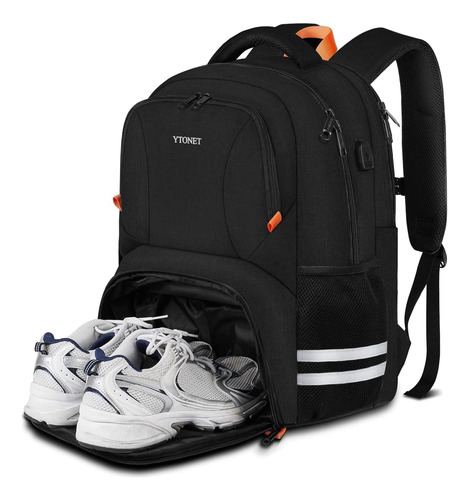 Mochila De Gimnasio Ytonet Para Hombre Y Mujer Con Compartim