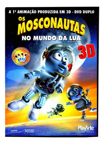 Os Mosconautas 3d Sem Oculos Dvd Original Lacrado