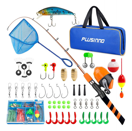 Kit Completo De Pesca Para Chicos Caña De Pescar 1.8 Mts