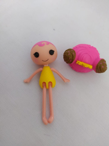  Muñeca Lalaloopsy Con Pelo Rosa Y  Corona   8 Cm Mga