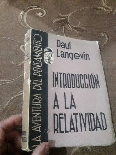 Libro Introducción A La Relatividad Paul Langevin