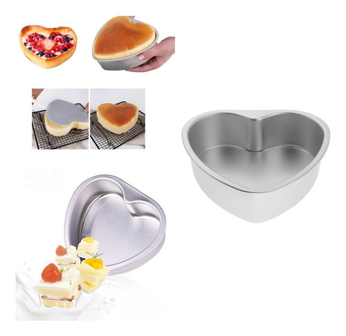 Molde Para Tartas En Forma De Corazón Anodizado 8 Pulgadas