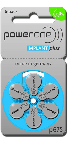 Power One Cochlear Implant 675pilas. 5, 60-packs, Total 300b