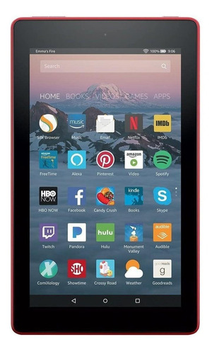 Tablet  Amazon Fire 7 2017 7" 8GB punch red e 1GB de memória RAM