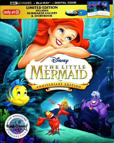 La Sirenita Little Mermaid Target Limited Pelicula Blu-ray4k