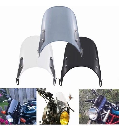 Fairing Parabrisas Faro 5 To 7 Pulgada Universal Moto