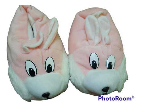 Pantuflas  De Conejos Rosados Para Niños, Niñas Y Bebe