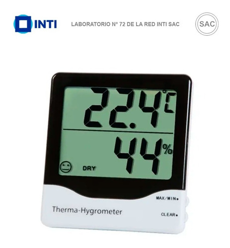 Termohigrómetro Digital Eti Con Calibración Inti-sac