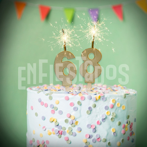 Vela Bengala Numero Chispas Plateadas Torta Cumpleaños Num 1