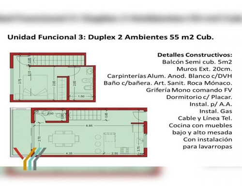 Imagen 10 de 14 de Duplex 1 Dormitorio A Estrenar En Venta