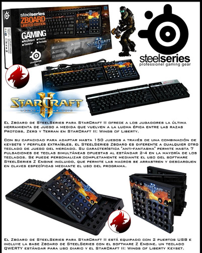 Teclado Gaming Gamer Steelseries Stacraft 2 Edicion Limitada