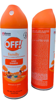 2 Off! Family Repelentes De Insectos En Aerosol 170g C/u