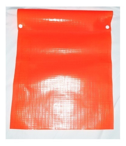 Kit 5 Bandeirola Laranja Reforçada Sinalização Escada