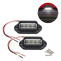 Comprar Par Luz Patente 6 Led Genérica Autos Camionetas 12v-24v