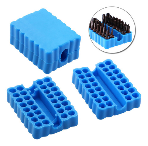 Soporte De Goma Con Cabezal De Lote Azul De 32 Orificios, Pu