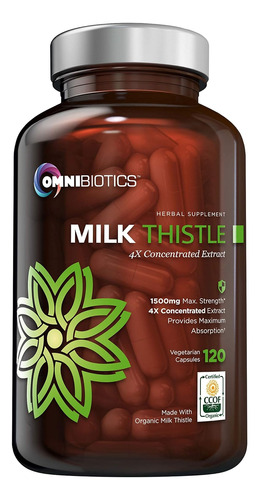 Cardo Mariano Organico 1500 Mg Higado Omnibiotics 120 Cap