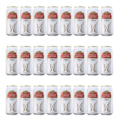 Caja X24 Cerveza Stella Artois Lata 473 Ml