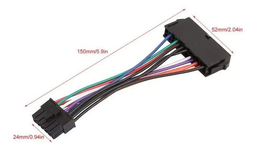 Imagen 5 de 5 de Cable Atx 24pin Hembra A 12pin Macho Acer Q87h3