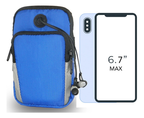 Funda Para Celular Para Correr Y Hacer Ejercicio, Azul Rey