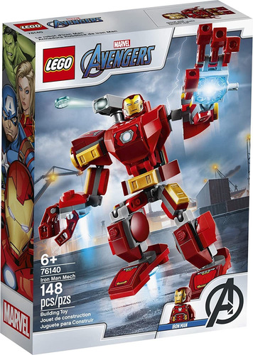 Lego Marvel Avengers Homem De Ferro Mech 76140 Crianças Supe