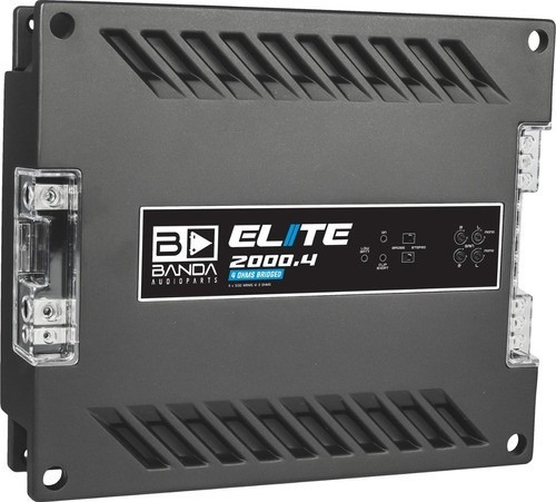 Modulo Banda Elite 2000.4 2000 Rms 4 Canais Bridge 4 Ohms