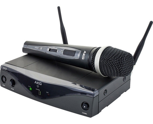 Microfone Wirelles Akg Wms420 Wms 420 Vocal D5 Top Cor Preto