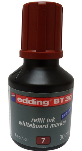 Tinta Edding Bt30 Recargable Para Plumones De Pizarron 30ml Colores Café