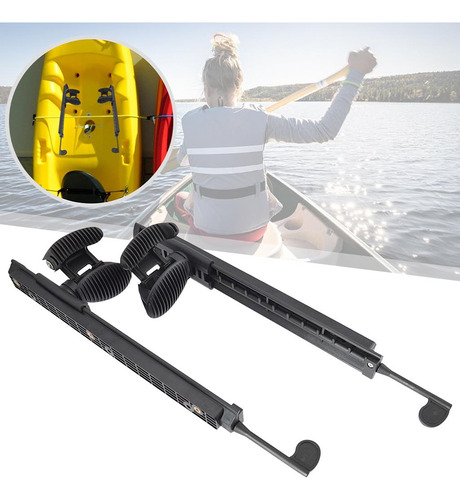 1 Par De Reposapiés De Nailon Ajustable Para Kayak,