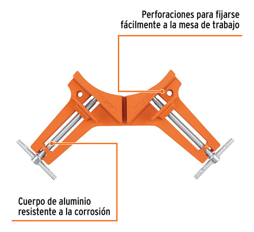 Prensa Esquinera Carpintero Pack 4 Unidades Truper