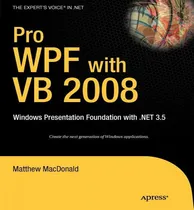 Comprar Libro Pro Wpf With Vb 2008 - Matthew Macdonald