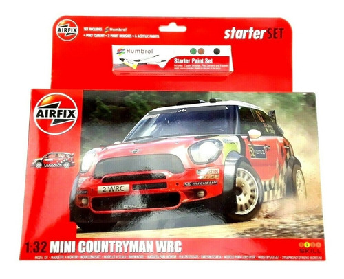 Airfix Starter Set  Mini Countryman Wrc . Esc 1/32.