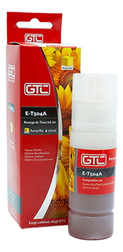 Tinta Alternativa Gtc Para Epson T504 70ml