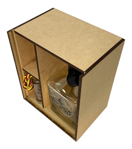 21caja Madera Mdf Para Tequila Mezcal Sin Botella