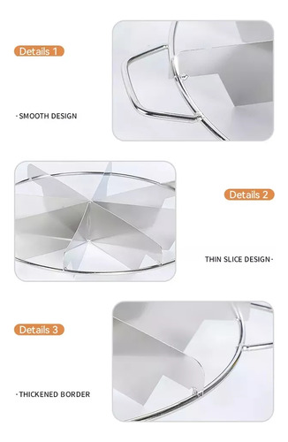 Cortador De Pizza Para Tartas De Acero Inoxidable, 8 Rejilla