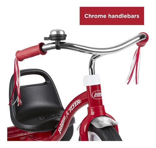 Radio Flyer Big Red Classic Tricycle, Trike De Niños Para De