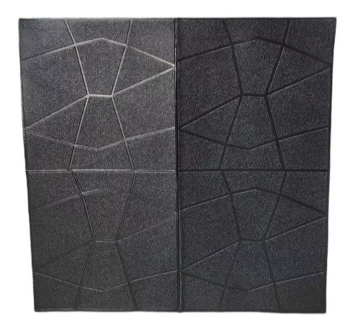 Lamina Autoadhesiva Mural Diseño Diamante Negro Pack De  10 