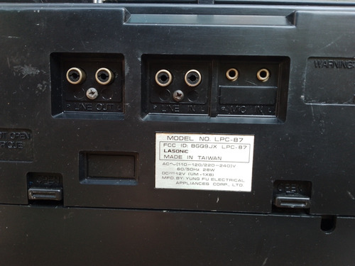 Radiograbadora Vintage Lasonic Lpc-87(lea La Descripción) (Usado)