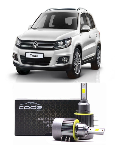 Super Led H15 6000k Luz Alta Diurna Tiguan 2012 A 2020 Code