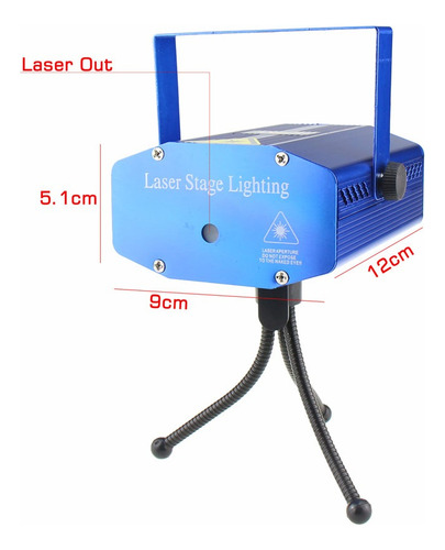 Proyector Láser Rg De 20 Patrones, Luces De Discoteca, Bar,