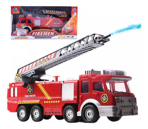 Camión De Bomberos For Niños Con Agua Pulverizada Y Sonido