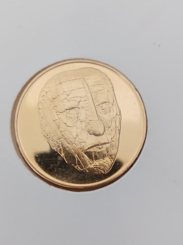 Medalla En Plata Máscara De Jade Maya Museo Antropología (Usado)